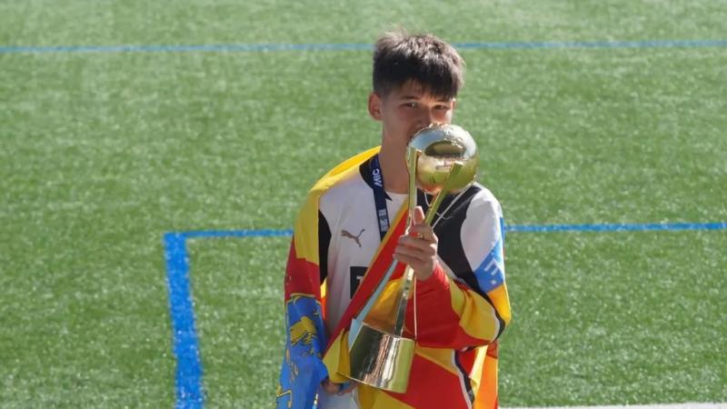 13-летний казахстанский футболист получил вызов в сборную региона Испании